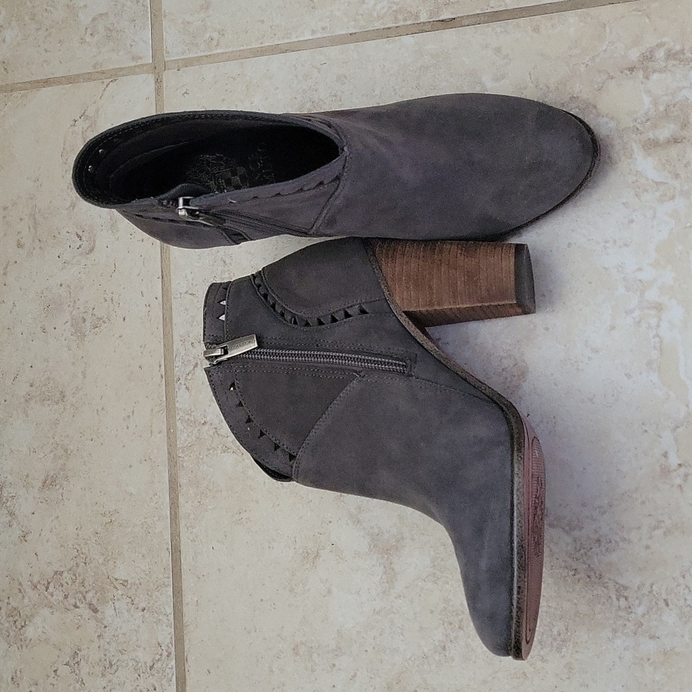 Vince camuto grey suede booties ankle boot